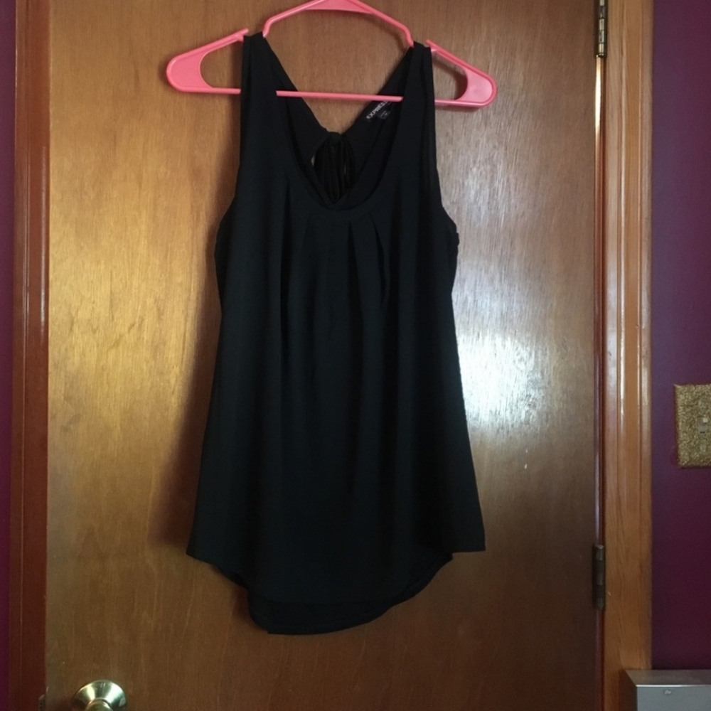 Express Black Sleeveless Scoop Neck Tank Top